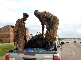 ASTU Police Impounds Deadly Waragi Being Smuggled Into Karamoja.