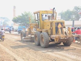 Road Section Where Besigye Planted Banana Suckers Gets Constructed