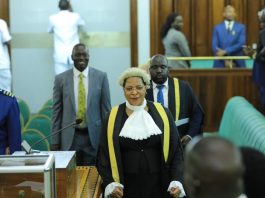 DON’T DARE: Speaker Anita Among, MPs Protest As Gov’t Moves To Cut Parliament’s Budget